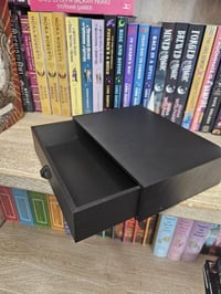 Image 10 of Vampire-Themed Book Nook – Gothic Bookshelf Decor with Storage Drawer