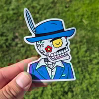 Image 1 of Pachuco Calavera Vinyl Sticker