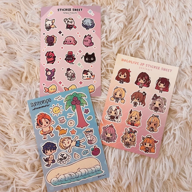 Sticker Sheet [ TEMPUS, Suntempo, Holo JP ]