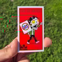 Image 2 of Protest Calavera RED Edition Mini Poster Vinyl Sticker