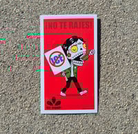 Image 1 of Protest Calavera RED Edition Mini Poster Vinyl Sticker