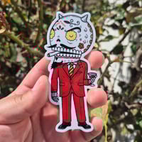 Image 1 of Diablito Catrin Calavera Vinyl Sticker