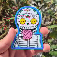 Image 1 of Calavera with Concha Vinyl Sticker