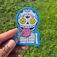 Image 3 of Calavera with Concha Vinyl Sticker