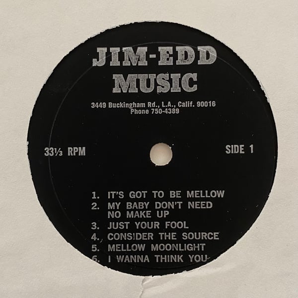 Image of Leon Haywood "Jim Edd Music" (private demo LP)