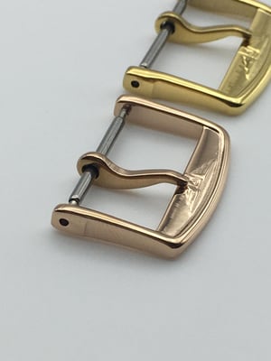 Image of Longines 18mm/16mm 2x colours Conquest Pin Buckle Tang Tongue Clasp for Leather Band Strap
