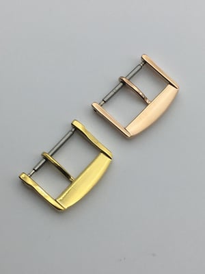 Image of Longines 18mm/16mm 2x colours Conquest Pin Buckle Tang Tongue Clasp for Leather Band Strap