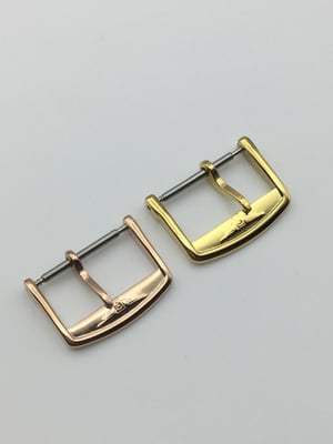 Image of Longines 18mm/16mm 2x colours Conquest Pin Buckle Tang Tongue Clasp for Leather Band Strap