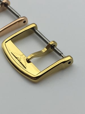 Image of Longines 18mm/16mm 2x colours Conquest Pin Buckle Tang Tongue Clasp for Leather Band Strap