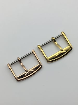 Image of Longines 18mm/16mm 2x colours Conquest Pin Buckle Tang Tongue Clasp for Leather Band Strap