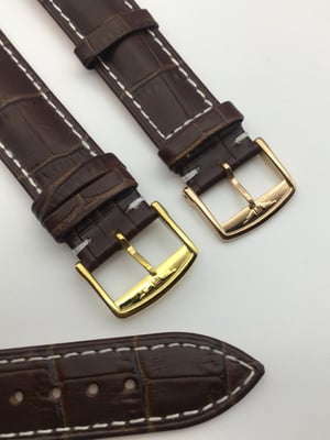 Image of New 18mm/20mm brown Gents Genuine Leather Watch Strap For Longines