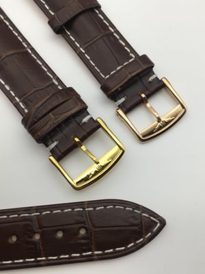 Image of New 18mm/20mm brown Gents Genuine Leather Watch Strap For Longines