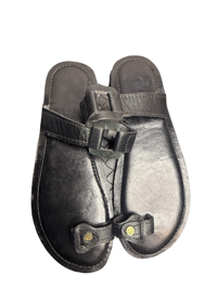 Image 5 of African handmade beads slippers for women.