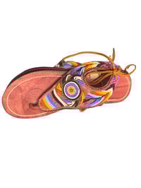 Image 4 of Handmade African beaded sandals .
