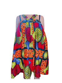 Image 3 of African print Short Dress.