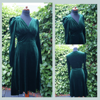 Dreamy Velour Dresses: '40s Inspired & Handmade