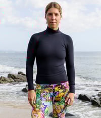 Image 1 of Ocean Rashie - Textured Black