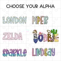 Image 2 of Girls Personalized Puzzles