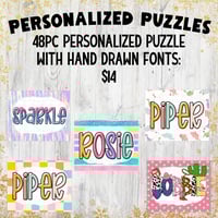 Image 1 of Girls Personalized Puzzles