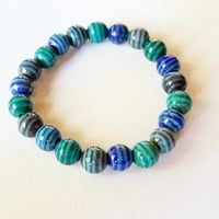 Image 2 of Blues with Aqua Bracelet