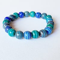 Image 1 of Blues with Aqua Bracelet