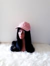 Pink Louis Vuitton Fashion Hat.