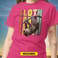 Image 5 of Sloth Hanging Around Unisex T-shirt
