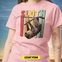 Image 7 of Sloth Hanging Around Unisex T-shirt