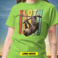 Image 8 of Sloth Hanging Around Unisex T-shirt