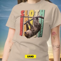 Image 11 of Sloth Hanging Around Unisex T-shirt