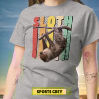 Image 13 of Sloth Hanging Around Unisex T-shirt