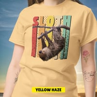 Image 14 of Sloth Hanging Around Unisex T-shirt