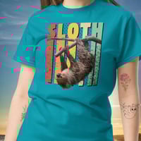 Image 1 of Sloth Hanging Around Unisex T-shirt