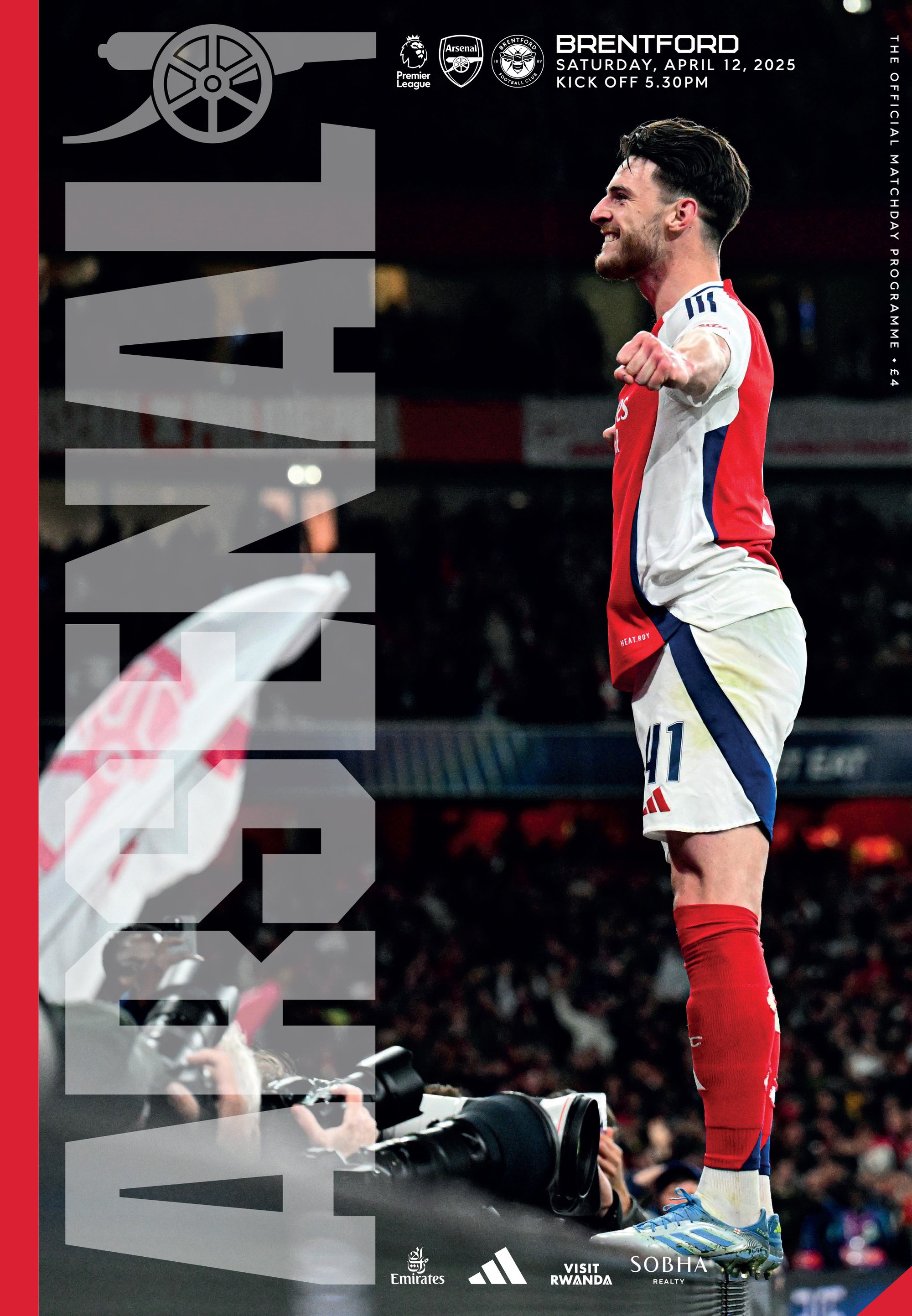 ARSENAL V BRENTFORD SATURDAY, APRIL 12 Arsenalprogrammes