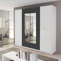Borba Hinged Wardrobe - White