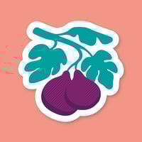 Image 1 of Sticker Figues Feuilles
