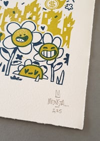 Image 4 of Burn - lino print