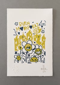 Image 1 of Burn - lino print