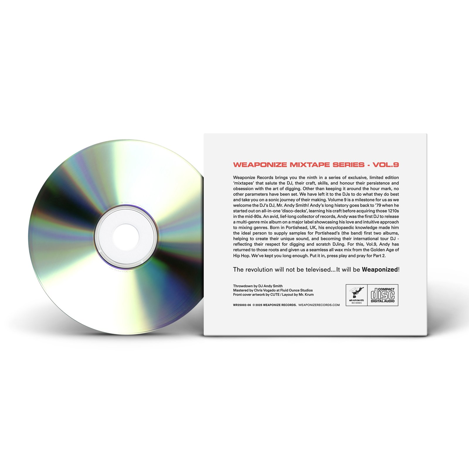 LOST LP CUTS BY DJ ANDY SMITH (LIMITED EDITION CD) | Weaponize Records
