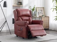 Image 1 of Sandringham Lift and Rise Recliner Dual Motor  - Burgundy Leather