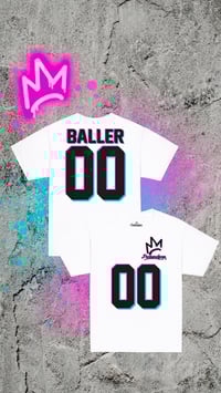 Image 1 of Youth T-shirt Baller 00  White