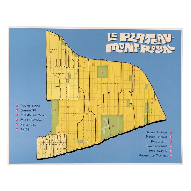 Plateau Mont-Royal Print