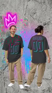 Image 1 of Oversized t-shirt Baller 00 black