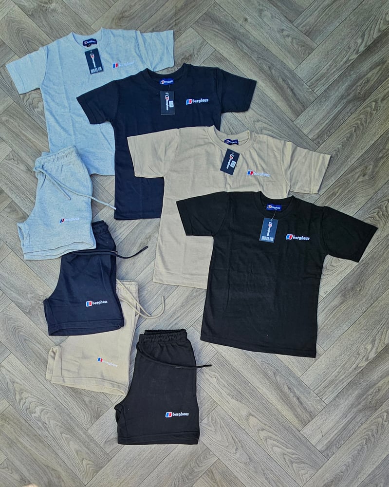 Image of Kids Children  Shorts Sets Burgers