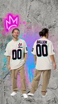 Image 1 of Oversized t-shirt Baller 00 bone