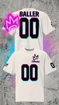 Image 2 of Oversized t-shirt Baller 00 bone