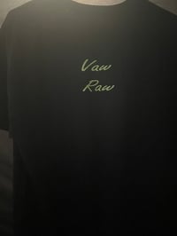Image 2 of VAW RAW T-SHIRT FEATURING LOGO WITH GREEN TEXT