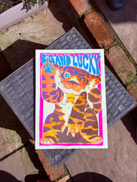 Big And Lucky Risograph Print