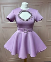 Diamond chest skater dress