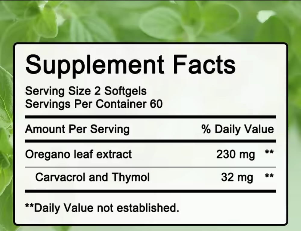 Image of Oil of Oregano- 120 bottle